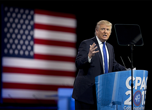 Donald Trump at CPAC / AP