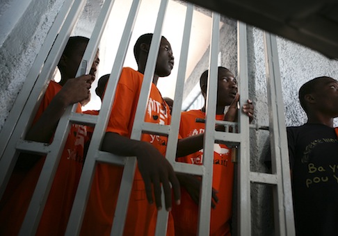 A youth prison in Port-au-Prince / AP