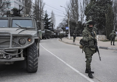 Russian troops in Crimea