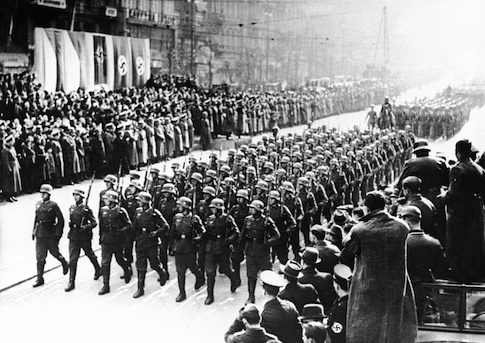 Nazi infantry march into Czech Republic, March 19, 1939 / AP