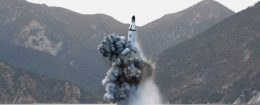 North Korean underwater test-fire of strategic submarine ballistic missile