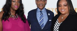 Ashley Sharpton, Al Sharpton and Dominique Sharpton (R-L)) / Getty Images