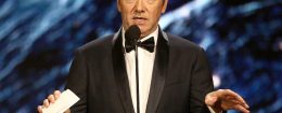 Kevin Spacey onstage to present Britannia Award for Excellence in Television / Getty Images