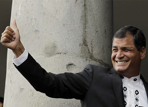 Ecuador's President Rafael Correa / AP
