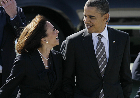 California Attorney General Kamala Harris, Obama / AP