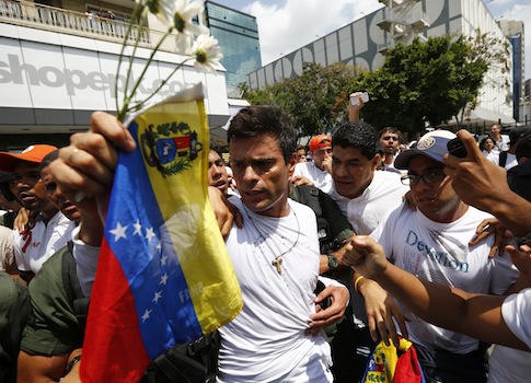 Venezuelan opposition leader Leopoldo Lopez