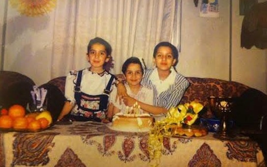 Rayhaneh childhood birthday picture