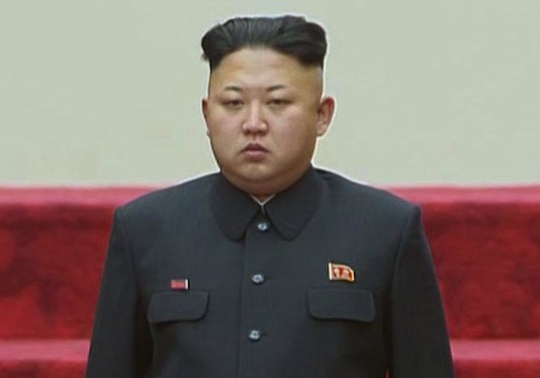 N. Korean leader Kim Jong Un at parliament session