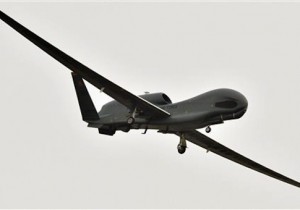 A U.S. Global Hawk surveillance drone