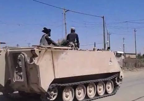 A U.S. armored vehicle captured by ISIL