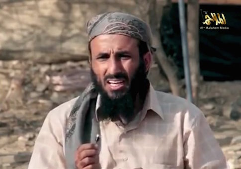 Still image taken from video showing Yemeni Al-Qaeda chief Nasser al-Wuhayshi speaking at an unknown location