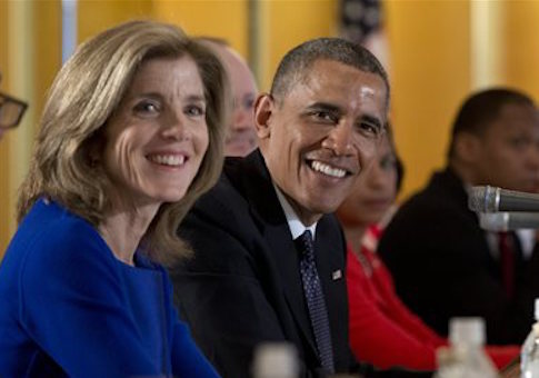 Caroline Kennedy and Barack Obama