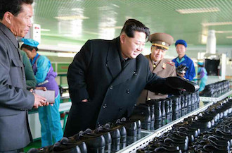 Kim Jon Un in Wonson, North Korea