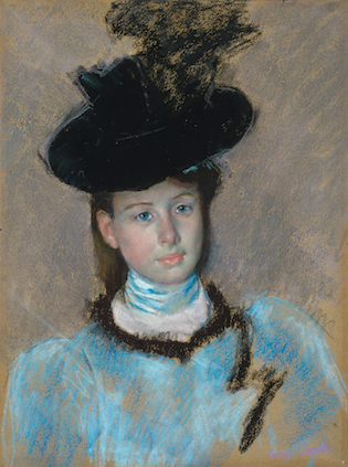 'The Black Hat' by Mary Cassat / Courtesy of the National Gallery of Art