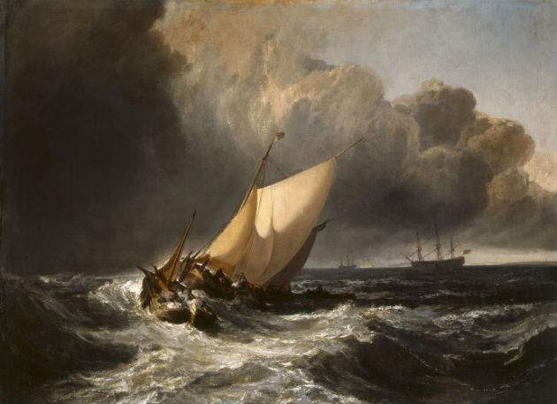 'Dutch Boats in a Gale' by J.M.W. Turner (1801)