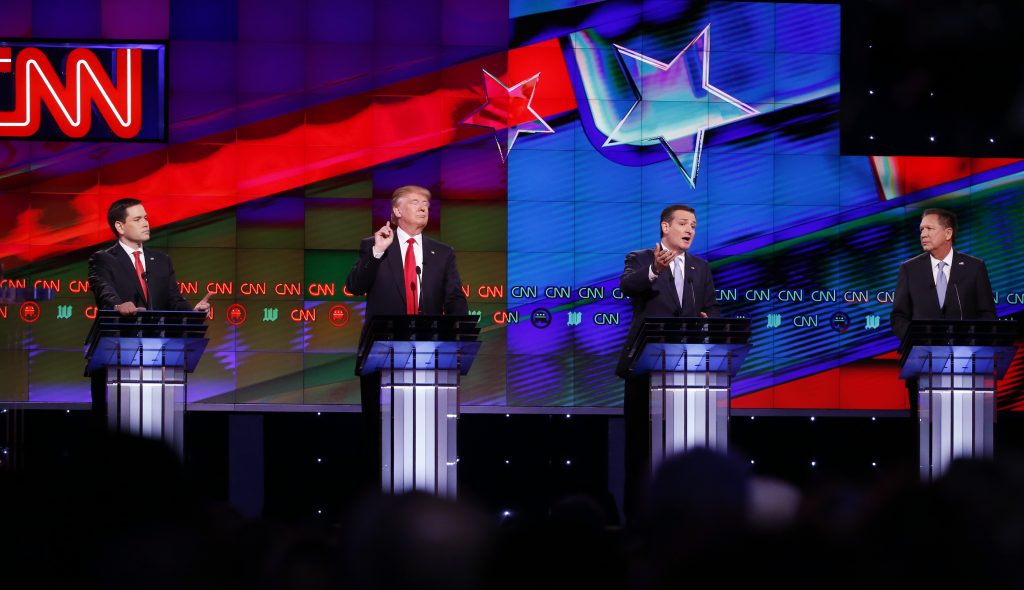 Ted Cruz, Marco Rubio, Donald Trump, John Kasich