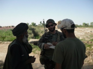 Maj. Matt Golsteyn in Afghanistan, April 2010