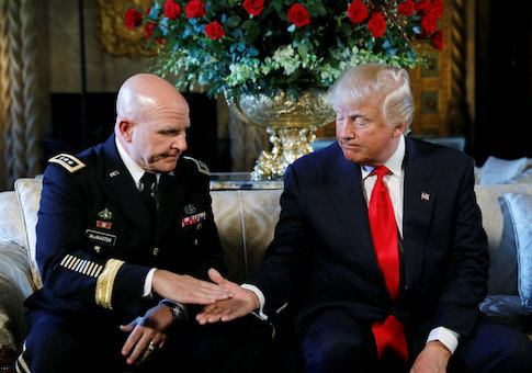 Trump announces Army Lt. Gen. H.R. McMaster as his National Security Adviser at his Mar-a-Lago estate in Palm Beach, Florida