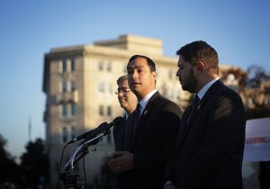 Members of the Congressional Hispanic Caucus hold a news conference