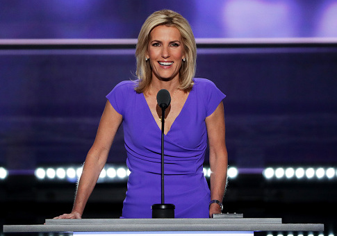Laura Ingraham delivers a speech on the third day of the Republican National Convention on July 20, 2016 at the Quicken Loans Arena in Cleveland, Ohio. Republican presidential candidate Donald Trump received the number of votes needed to secure the party's nomination. An estimated 50,000 people are expected in Cleveland, including hundreds of protesters and members of the media. The four-day Republican National Convention kicked off on July 18. / Getty Images