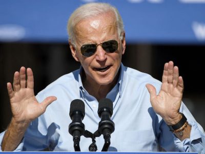 Democratic Presidential Candidate Joe Biden Campaigns In Las Vegas