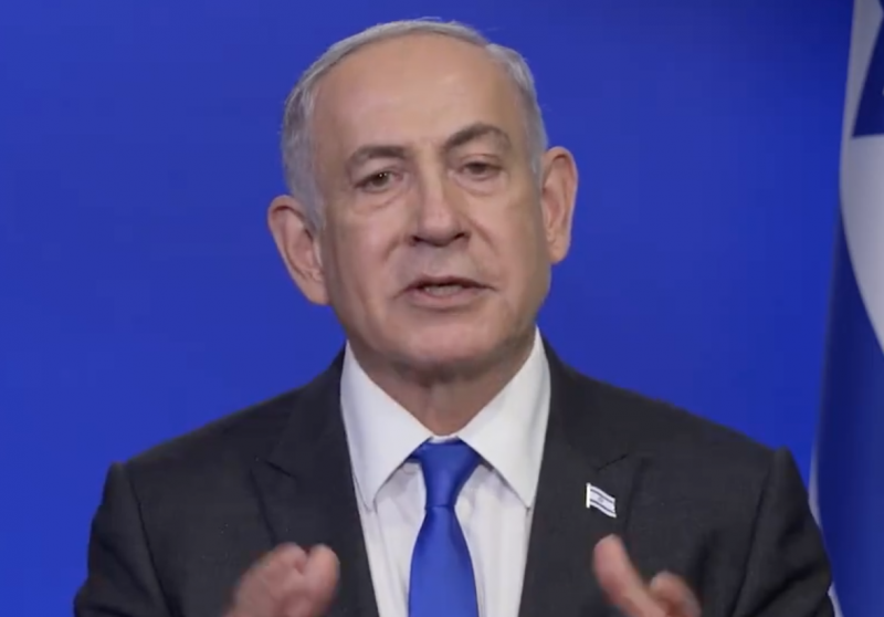 Netanyahu Decries 'Anti-Semitic Mobs' Overtaking American Campuses