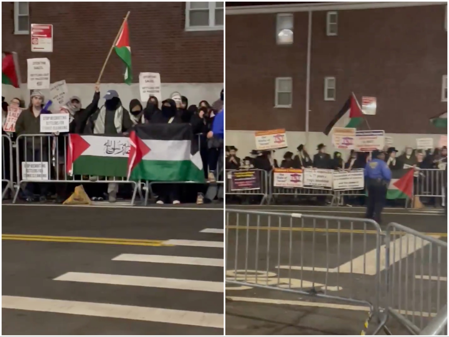 Pro-Hamas Chants Erupt Outside NYC Synagogue at Rally Promoted by Mamdani-Linked Group