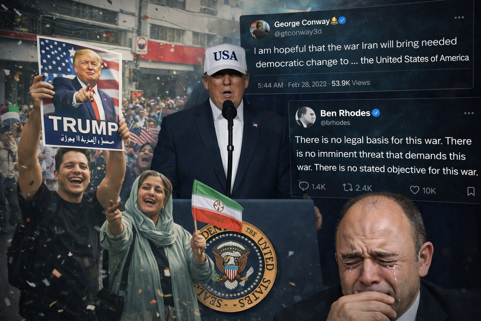 A Tale of Two Reactions: Iranian Civilians Cheer, American Leftists Shriek as Trump Strikes Iran