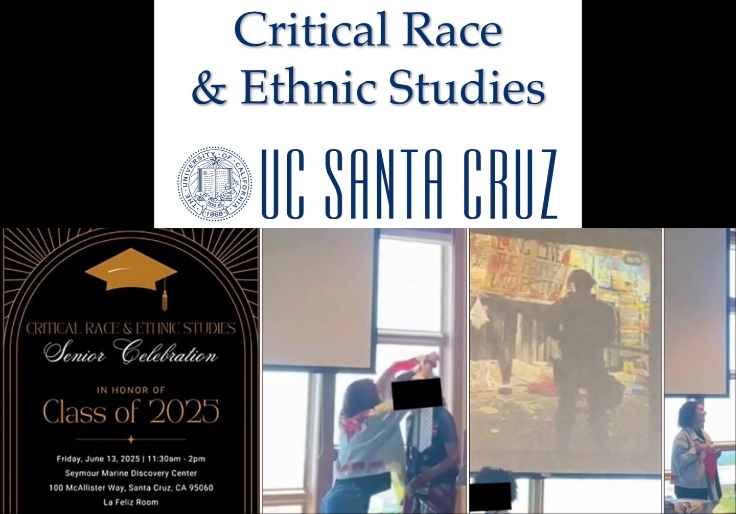 UC Santa Cruz Ethnic Studies Department Distributed Stoles With Palestinian Flag and Keffiyeh Designs at Graduation Ceremony, New Photos Show
