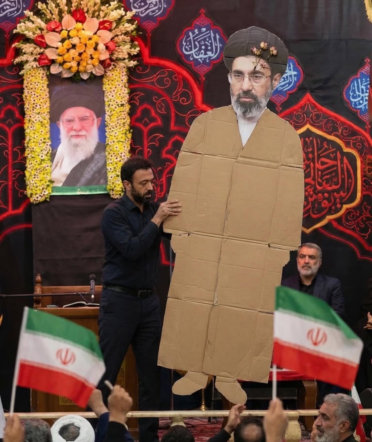 Iran Displays Taped-Together Cardboard Cutout of Mojtaba Khamenei as New Supreme Leader Remains Out of Sight: Report