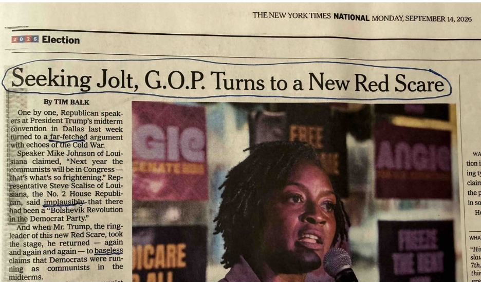‘Socialists’ Are NOT Communists, New York Times Insists