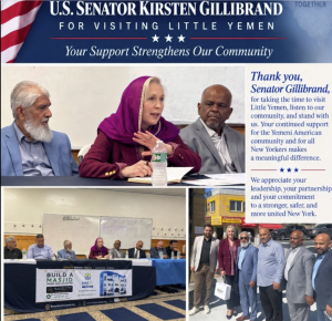 Sen Kirsten Gillibrand Dons a Hijab at Bronx Mosque, Alongside Cleric Who Praises Hamas and Osama Bin Laden’s Mentor, in Under-the–Radar Visit